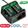 Beboncool-2x2600mah  bateria recarregável para controle de xbox one  carregador usb  para xbox