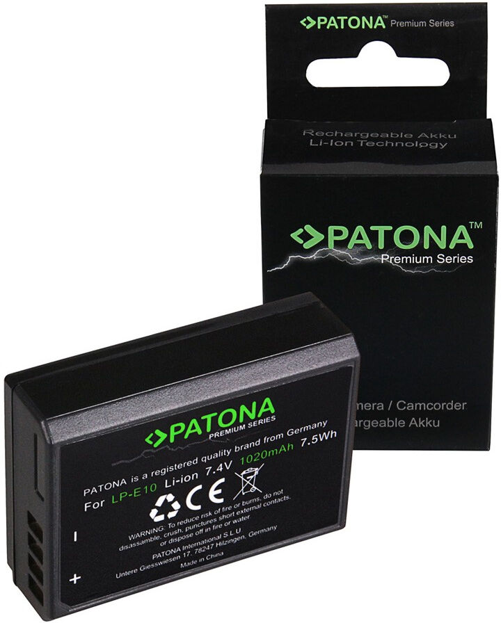 PATONA Bateria Canon LP-E10 (1020mAh)