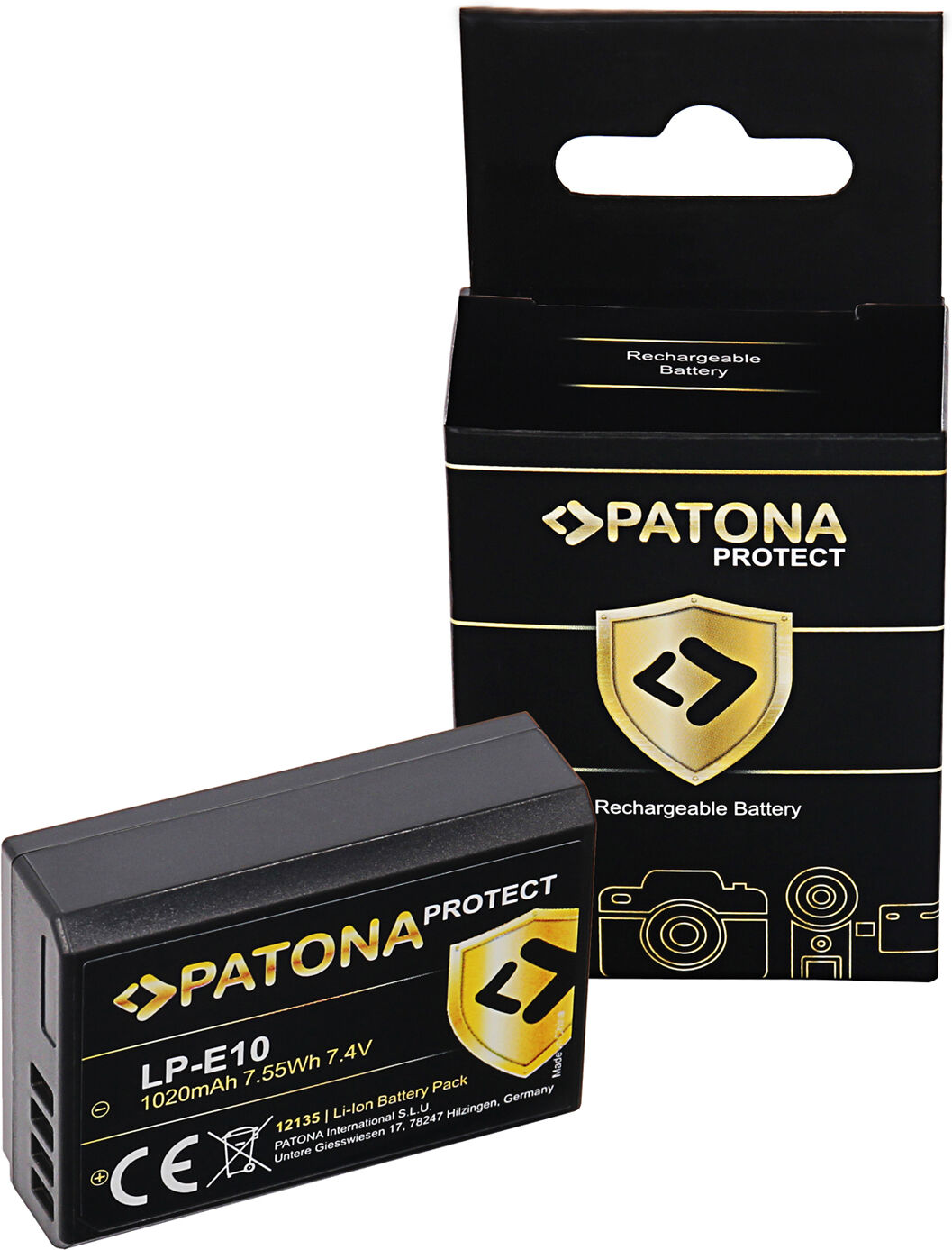 PATONA Protect Bateria Canon LP-E10 (1020mAh)