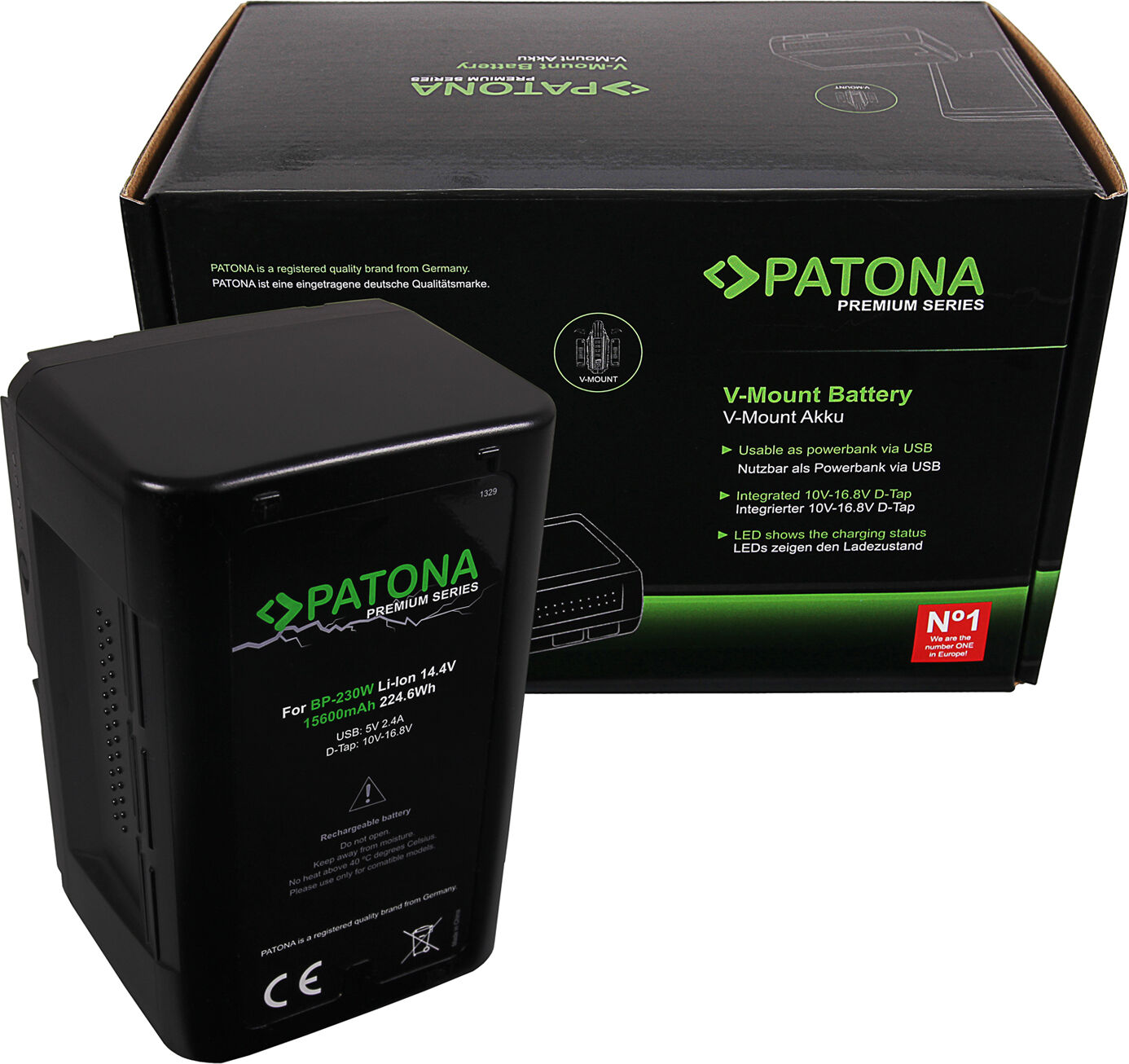 PATONA Bateria V-Mount 225Wh (15600mAh)