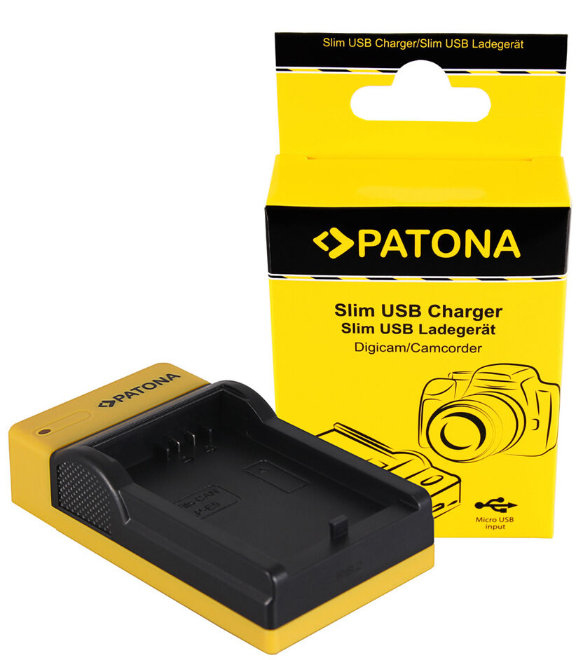 PATONA Carregador Micro-USB para Canon LP-E5