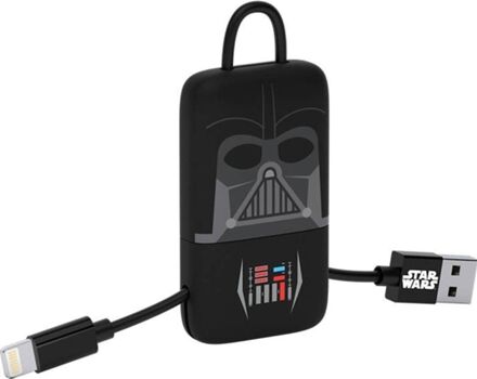 Tribe Cabo Darth Vader (USB - Lightning - 0.22m - Preto)