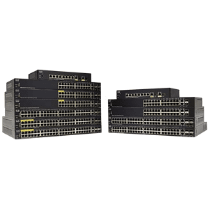 CISCO SF350-48P - Switch, 48-Port, Fast Ethernet, PoE, mini-GBIC, SFP