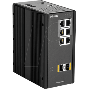 D-LINK 300G8PSW - Switch, 6-Port, Gigabit Ethernet, 4x PoE, 2x SFP