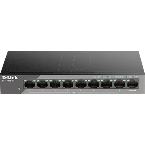 D-LINK DSS100E9P - Switch, 9-Port, Fast Ethernet, PoE+