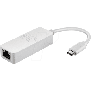 D-LINK DUB-E130 - Netzwerkkarte, USB Typ C, Gigabit Ethernet, 1x RJ45
