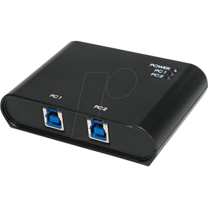 LOGILINK UA0216 - USB 3.0 Switch 2 Port, USB-A Buchse auf 2x USB-B Buchse