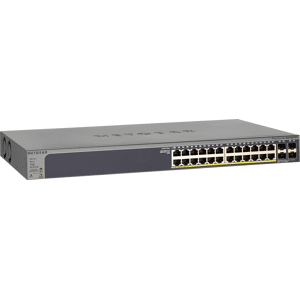 NETGEAR GS728T2P - Switch, 28-Port, Gigabit Ethernet,  PoE, SFP