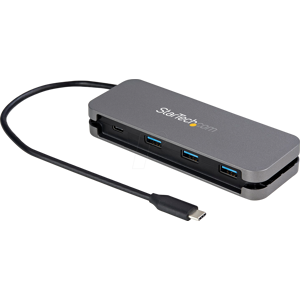 StarTech.com ST HB30CM3A1CB - USB 3.0 Hub, 4 Port, 3x USB-A, 1x USB-C, grau