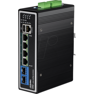 Trendnet TRN TI-BG62I - Switch, 6-Port, Gigabit Ethernet, PoE+, SFP