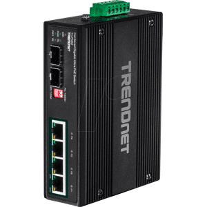 Trendnet TRN TI-UPG62 - Switch, 6-Port, Gigabit Ethernet, 2x SFP, PoE++