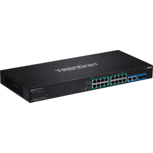 Trendnet TRN TPE-3018LS - Switch, 18-Port, Gigabit Ethernet, PoE+, RJ45/SFP