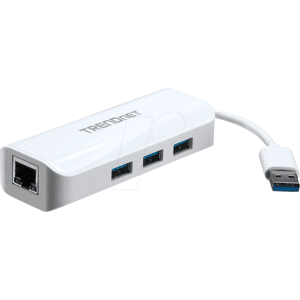 Trendnet TRN TU3-ETGH3 - Dockingstation/Port Replicator,, USB 3.0, Gigabit Ethernet, 1x R