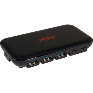 ROLINE 14025055 - USB 3.1, 7-Port Hub, 4xA, 3xC