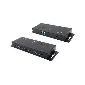 EXSYS EX-1188HMS-3 7 Ports USB 3.2 Gen1 Metall HUB mit 15KV ESD Überspannungs-Schutz