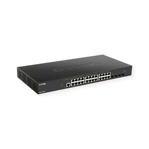 D-Link DXS-1210-28T Smart Managed Switch, 24x 10G Base-T + 4 x 10G/25G SFP28 Ports