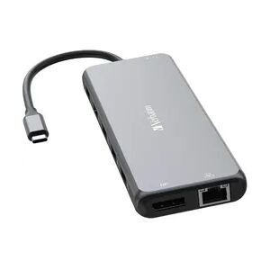 Verbatim USB-C Pro Multiport-Hub CMH-13, 13 Port,Dockingstation Grau