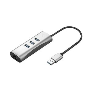 VALUE USB 3.2 Gen 1 zu Gigabit Ethernet Konverter + 3-Port USB Hub