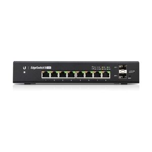 UBIQUITI NETWORKS Ubiquiti ES-8-150W 10-Port PoE+ Edge Switch, 8xPOE+, 2xSFP, Rackmount