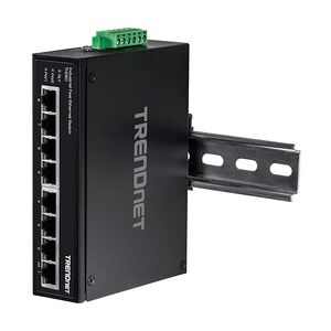 TRENDnet TI-E80 Industrial Fast Ethernet DIN-Rail Switch 8-Port