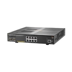 HP Enterprise Aruba Switch 8 x 10/100/1000 (PoE+) + 2 x 1 Gigabit / 10 Gigabit SFP+