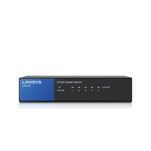 Linksys LGS105 5-Port Desktop Gigabit Switch für Unternehmen