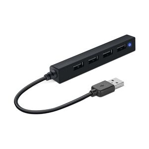 SPEEDLINK SNAPPY SLIM USB Hub, 4-Port, USB 2.0, Passive, Black