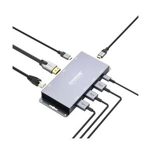 Vivolink VLUSBCHUB2 Schnittstellen-Hub USB 3.2 Gen 2 (3.1 Gen 2) Type-C 10000 Mbit/s Grau