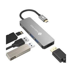 NOVOO USB-C Aluminium Hub 5 Anschlüsse