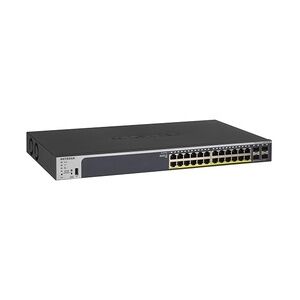 Netgear Pro GS728TPPv2 Switch L3 Smart 24 x 10/100/1000 PoE+ + 4 x Gigabit SFP an Rack montierbar 380 W