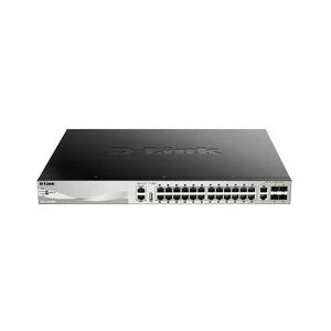 D-Link DGS-3130-30PS/E 30Port PoE Switch, Layer 3 PoE Gigabit Stack (SI)