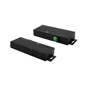 EXSYS EX-1237HMVS 7 Port USB 3.2 Gen2 Hub mit 4 x USB-C und 3 x USB-A Anschluss