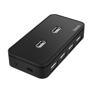 Hama 00200123 Schnittstellen-Hub USB 2.0 480 Mbit/s Schwarz