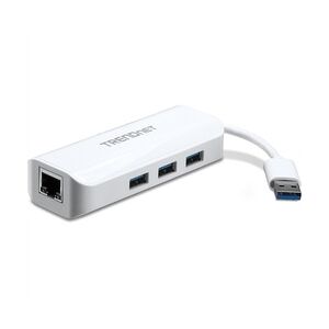 TRENDnet TU3-ETGH3 USB 3.0 zu Gigabit Adapter + USB Hub