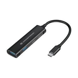 Conceptronic HUBBIES 4-Port-USB 3.0-Hub, USB-C-Anschluss