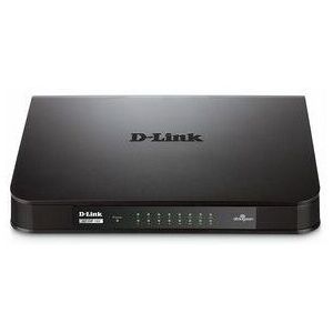 DLINK D-Link GO-SW-16G Unmanaged L2 Gigabit Ethernet (10/100/1000) 1U Schwarz