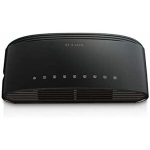 Dlink - D-Link DES-1008D - Netzwerk-Switch mit 8 Port lan Fast Ethernet 10/100 Mbps RJ-45, unverwaltbar Layer 2, Schwarz