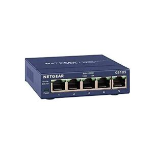 NETGEAR GS105 Unmanaged Gigabit Ethernet (10/100/1000) Blau