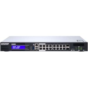 QNAP QGD-1600P-4G Switch Managed 16 Port 1Gbps PoE Switch, 2 SFP+