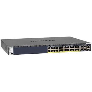 Netgear ProSAFE M4300-28G 26x RJ-45, 2x SFP+, 480W PoE+ Rackmount Managed Switch