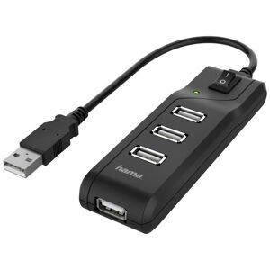 Hama USB-A-Hub 4 Ports mit Schalter