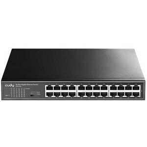 Cudy 24-Ports 10/100/1000 Mbit/s Gigabit-Rack-Mount/desktop-Industrie-Switch Lan-Metallgehäuse P2p  Gs1024