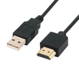EHT HDMI-kompatibel med USB-strømkabel