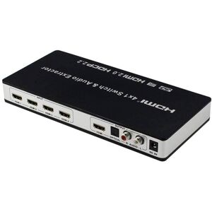 INF 4x1 HDMI Switch og audio divider til HDMI audio extractor 4K 3D HDMI ARC