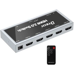 DTECH DT-7421 4K 60Hz 4 In 1 Out HD HDMI 2.0 Switch, CN Plug