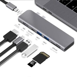 N-Store Multi-adapter 7-i-1 USB-C Hub-Space Grey