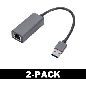 Delivast 100 Mbps USB til Ethernet Adapter Sort - Multipack