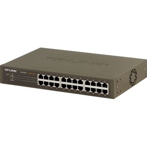 TP-Link netværksswitch, 24-ports 10/100/1000Mbps, RJ45, metal, 19