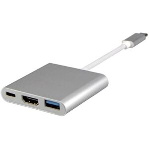 INF USB-C Multiport Adapter til USB, HDMI og USB-C-Hurtig levering