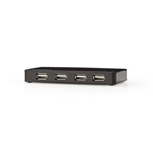 Nedis USB-hub   USB-A Han   USB-A Hun   7-Port port(s)   USB 2.0   Strømforsyning / USB Drevet   7x USB